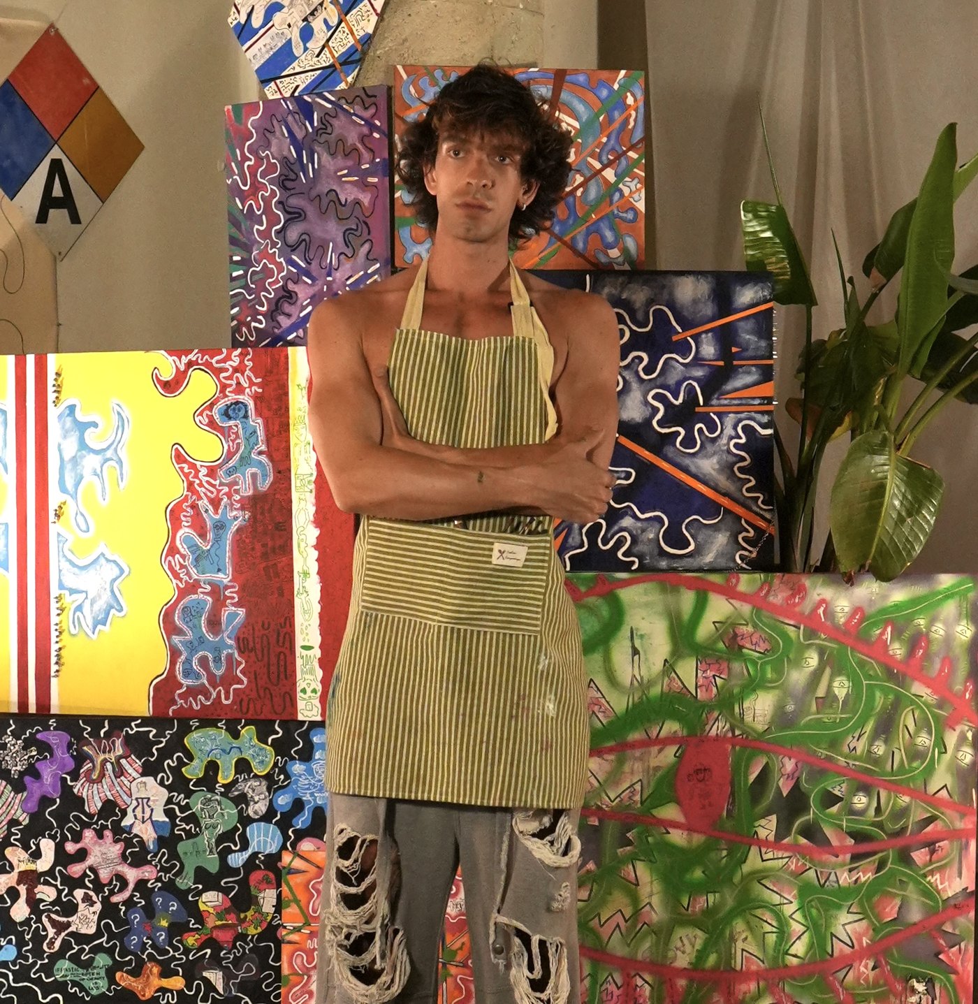 J. Sebastian Vega in the studio